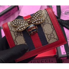 Gucci Queen Margaret GG Supreme Card Case 476072 Red Gucci Queen Margaret GG Supreme Card Case 476072 Red