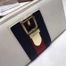 Gucci Web Sylvie Leather Zip Around Wallet 476083 White 2017 Gucci Web Sylvie Leather Zip Around Wallet 476083 White 2017