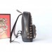 Gucci Black Animal Studs Leather Backpack