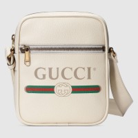 Gucci White Print Messenger Bag Gucci White Print Messenger Bag