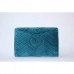 Gucci Petrol Blue GG Marmont Velvet Clutch Bag Gucci Petrol Blue GG Marmont Velvet Clutch Bag