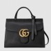 Gucci Black GG Marmont Small Top Handle Bag Gucci Black GG Marmont Small Top Handle Bag
