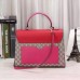 Gucci Red Medium Padlock GG Supreme Top Handle Bag Gucci Red Medium Padlock GG Supreme Top Handle Bag