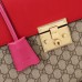 Gucci Red Medium Padlock GG Supreme Top Handle Bag Gucci Red Medium Padlock GG Supreme Top Handle Bag