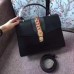 Gucci Black Sylvie Medium Top Handle Bag Gucci Black Sylvie Medium Top Handle Bag