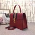 Gucci Red Sylvie Medium Top Handle Bag Gucci Red Sylvie Medium Top Handle Bag
