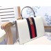 Gucci White Sylvie Medium Top Handle Bag Gucci White Sylvie Medium Top Handle Bag