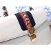 Gucci White Sylvie Medium Top Handle Bag Gucci White Sylvie Medium Top Handle Bag