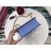 Gucci Blue Leather Sylvie Mini Chain Bag Gucci Blue Leather Sylvie Mini Chain Bag