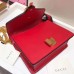 Gucci Red Leather Sylvie Mini Chain Bag Gucci Red Leather Sylvie Mini Chain Bag