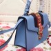 Gucci Blue Leather Sylvie Mini Bag Gucci Blue Leather Sylvie Mini Bag