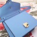 Gucci Blue Leather Sylvie Mini Bag Gucci Blue Leather Sylvie Mini Bag