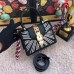 Gucci Black Satin Sylvie Crystal Mini Bag Gucci Black Satin Sylvie Crystal Mini Bag