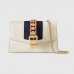 Gucci White Sylvie Leather Mini Chain Bag Gucci White Sylvie Leather Mini Chain Bag