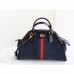 Gucci Navy Suede RE(BELLE) Medium Top Handle Bag Gucci Navy Suede RE(BELLE) Medium Top Handle Bag