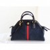 Gucci Navy Suede RE(BELLE) Medium Top Handle Bag Gucci Navy Suede RE(BELLE) Medium Top Handle Bag