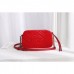 Gucci Red GG Marmont Velvet Small Shoulder Bag Gucci Red GG Marmont Velvet Small Shoulder Bag