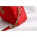 Gucci Red GG Marmont Velvet Small Shoulder Bag Gucci Red GG Marmont Velvet Small Shoulder Bag