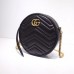 Gucci Black GG Marmont Mini Round Shoulder Bag Gucci Black GG Marmont Mini Round Shoulder Bag