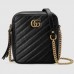 Gucci Black Mini GG Marmont Shoulder Bag Gucci Black Mini GG Marmont Shoulder Bag