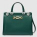 Gucci Zumi Green Grainy Leather Medium Top Handle Bag Gucci Zumi Green Grainy Leather Medium Top Handle Bag