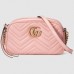 Gucci Pink GG Marmont Small Camera Shoulder Bag Gucci Pink GG Marmont Small Camera Shoulder Bag