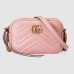 Gucci Pink GG Marmont Matelasse Mini Bag Gucci Pink GG Marmont Matelasse Mini Bag