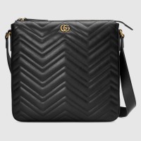 Gucci Black GG Marmont Messenger Bag Gucci Black GG Marmont Messenger Bag