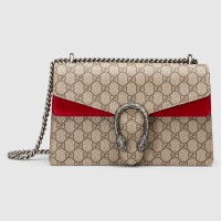 Gucci Red Dionysus Small GG Supreme Shoulder Bag Gucci Red Dionysus Small GG Supreme Shoulder Bag