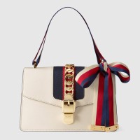 Gucci White Sylvie Small Shoulder Bag Gucci White Sylvie Small Shoulder Bag