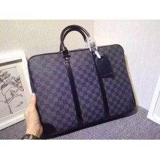 LOUIS VUITTON PORTE-DOCUMENTS VOYAGE Damier Graphite Canvas N41125 LOUIS VUITTON PORTE-DOCUMENTS VOYAGE Damier Graphite Canvas N41125