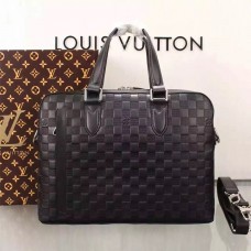 Louis Vuitton STUDIO BRIEFCASE Damier Infini cowhide leather N41490 Onyx (75404) Louis Vuitton STUDIO BRIEFCASE Damier Infini cowhide leather N41490 Onyx (75404)