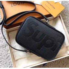 Louis Vuitton Supreme Epi Crossbody Bag M53434 Black 2017 Louis Vuitton Supreme Epi Crossbody Bag M53434 Black 2017