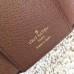 Louis Vuitton Damier Ebene Canvas Envelop Victorine Wallet N41659 Coffee