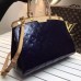 LOUIS VUITTON BREA MM Monogram Vernis Leather In dazzling blue