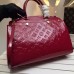 LOUIS VUITTON BREA MM Monogram Vernis Leather In Magenta