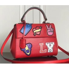 Louis Vuitton Patches Stickers Epi Cluny BB Bag M52484 Red 2019 Louis Vuitton Patches Stickers Epi Cluny BB Bag M52484 Red 2019
