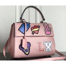 Louis Vuitton Patches Stickers Epi Cluny BB Bag M52484 Pink 2019 Louis Vuitton Patches Stickers Epi Cluny BB Bag M52484 Pink 2019