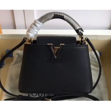 Louis Vuitton Capucines Mini Bag Python Handle Noir Louis Vuitton Capucines Mini Bag Python Handle Noir