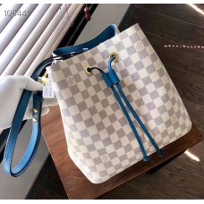 Louis Vuitton Damier Azur Canvas NeoNoe Bucket Bag N40153 Bleuet