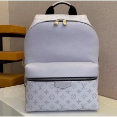 Louis Vuitton Monogram Canvas and Taiga Leather Discovery Backpack PM Bag M30232 White 2019 Louis Vuitton Monogram Canvas and Taiga Leather Discovery Backpack PM Bag M30232 White 2019