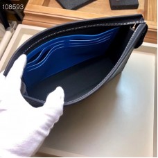 Louis Vuitton Pochette Voyage MM Bag Damier Graphite Canvas N64444 Blue Stripe Louis Vuitton Pochette Voyage MM Bag Damier Graphite Canvas N64444 Blue Stripe