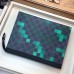 Louis Vuitton Pochette Voyage MM Bag Damier Graphite Canvas Pixel N60176 Green