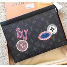 Louis Vuitton Pochette Voyage MM Bag Monogram Eclipse Canvas LV League 2018 Louis Vuitton Pochette Voyage MM Bag Monogram Eclipse Canvas LV League 2018