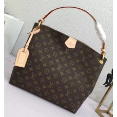 Louis Vuitton Graceful Hobo PM Bag Monogram Canvas M43701 Beige 2018 Louis Vuitton Graceful Hobo PM Bag Monogram Canvas M43701 Beige 2018
