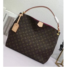 Louis Vuitton Graceful Hobo MM Bag Monogram Canvas M43703 Pivoine 2018 Louis Vuitton Graceful Hobo MM Bag Monogram Canvas M43703 Pivoine 2018