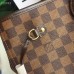 Louis Vuittom damier ebene Canvas Neverfull MM Bag cherry N41358
