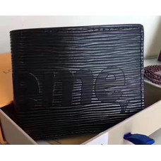 Louis Vuitton Supreme X Epi Wallet Black 2017