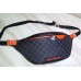 Louis Vuitton Damier Cobalt Canvas Discover Bumbag Bag Orange Logo 2019