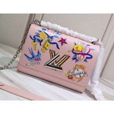 Louis Vuitton Tattoo Epi Leather Twist MM Bag M53561 Rose Ballerine 2019 Louis Vuitton Tattoo Epi Leather Twist MM Bag M53561 Rose Ballerine 2019